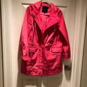 Talbots Pink Rain Jacket with Hood
